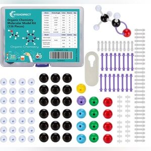 Wish Organic Chemistry Molecular Model Kit (136 Pieces) Complete LIKE NEW